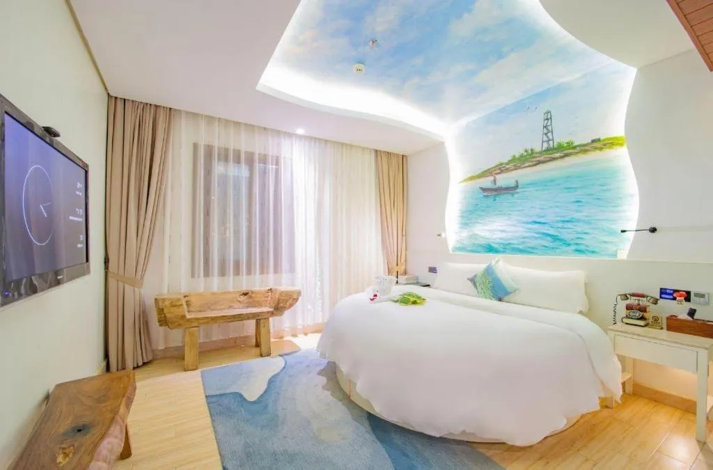 Bed in Huangma Holiday Nanhai Museum Hotel