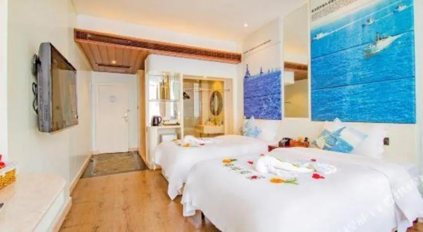 Bed in Huangma Holiday Nanhai Museum Hotel