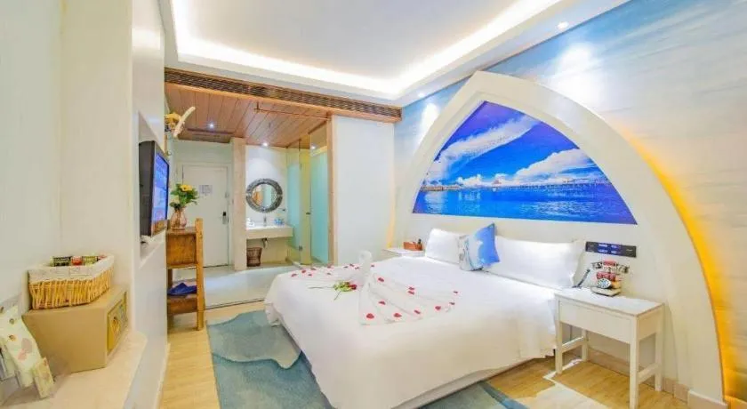 Bed in Huangma Holiday Nanhai Museum Hotel