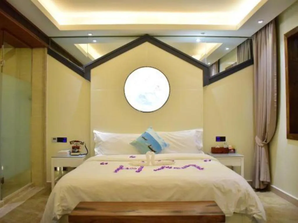 Bed in Huangma Holiday Nanhai Museum Hotel