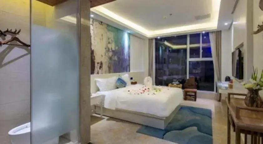 Bed in Huangma Holiday Nanhai Museum Hotel Bed in Huangma Holiday Nanhai Museum Hotel