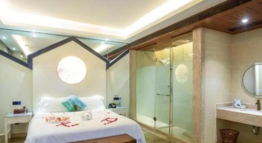 Bed in Huangma Holiday Nanhai Museum Hotel