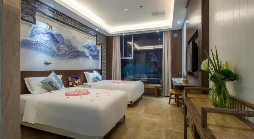 Bed in Huangma Holiday Nanhai Museum Hotel