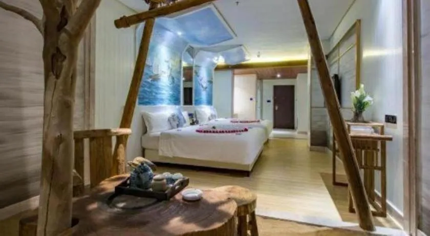 Bed in Huangma Holiday Nanhai Museum Hotel