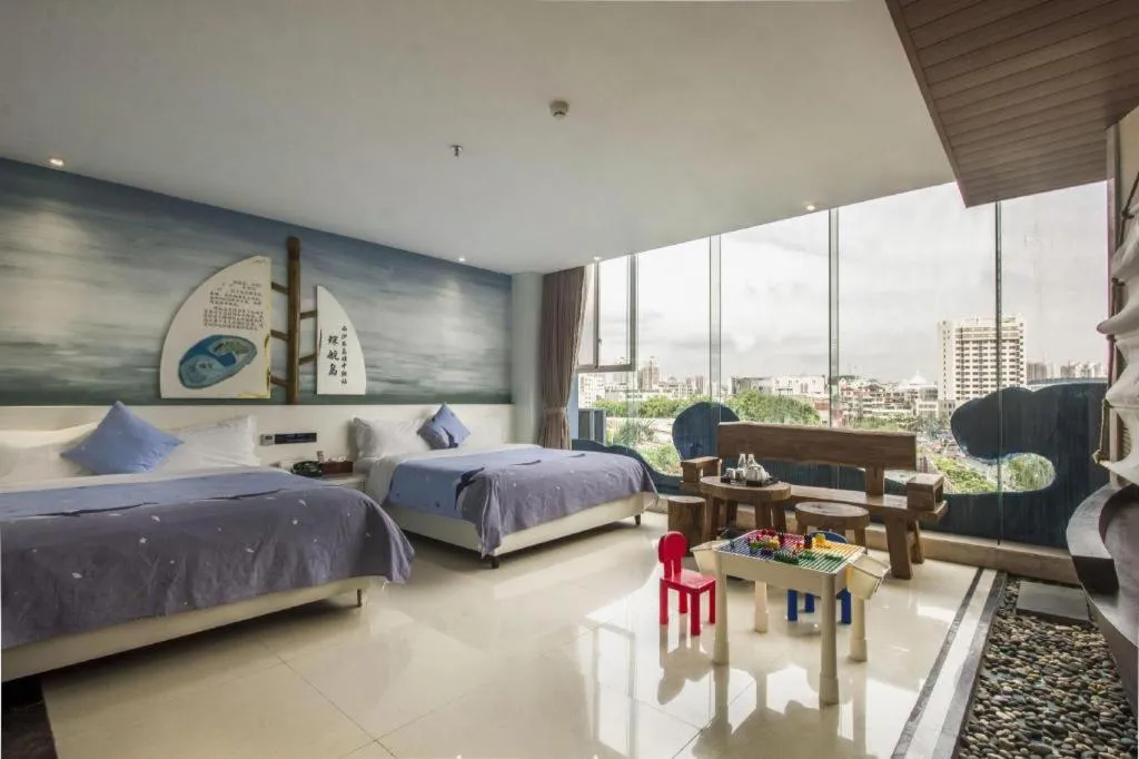 Bed in Huangma Holiday Nanhai Museum Hotel