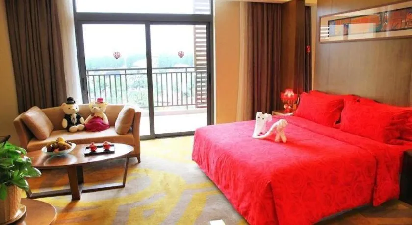 Bed in Wuhan Gleetour Hotel