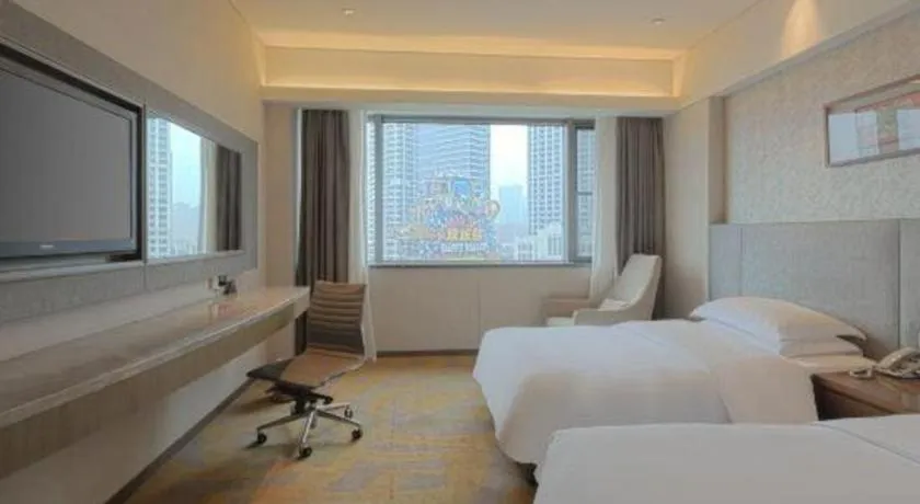Bed in Wuhan Gleetour Hotel
