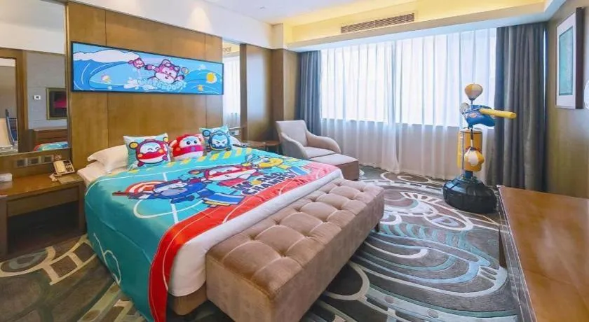 Bed in Wuhan Gleetour Hotel