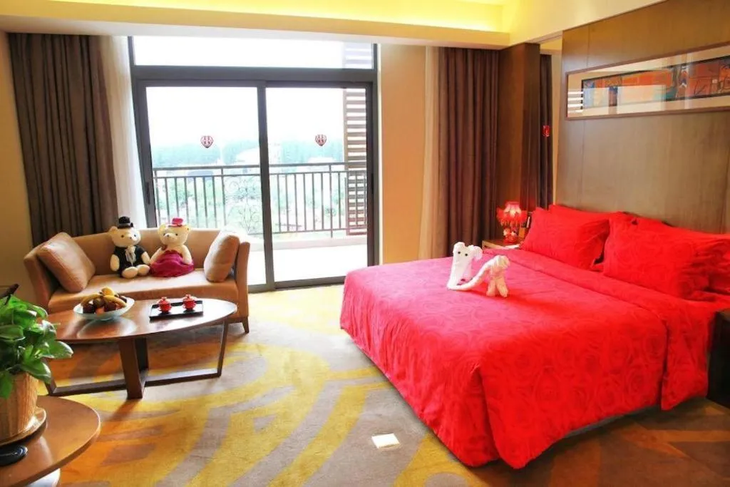 Bed in Wuhan Gleetour Hotel