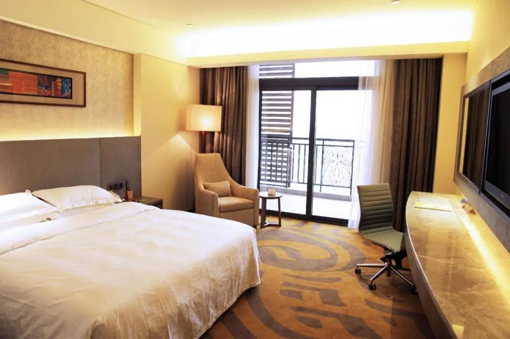 Bed in Wuhan Gleetour Hotel