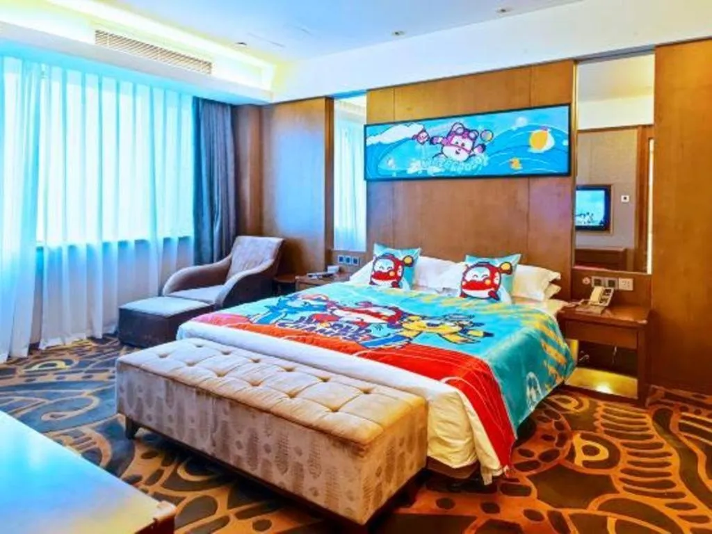 Bed in Wuhan Gleetour Hotel