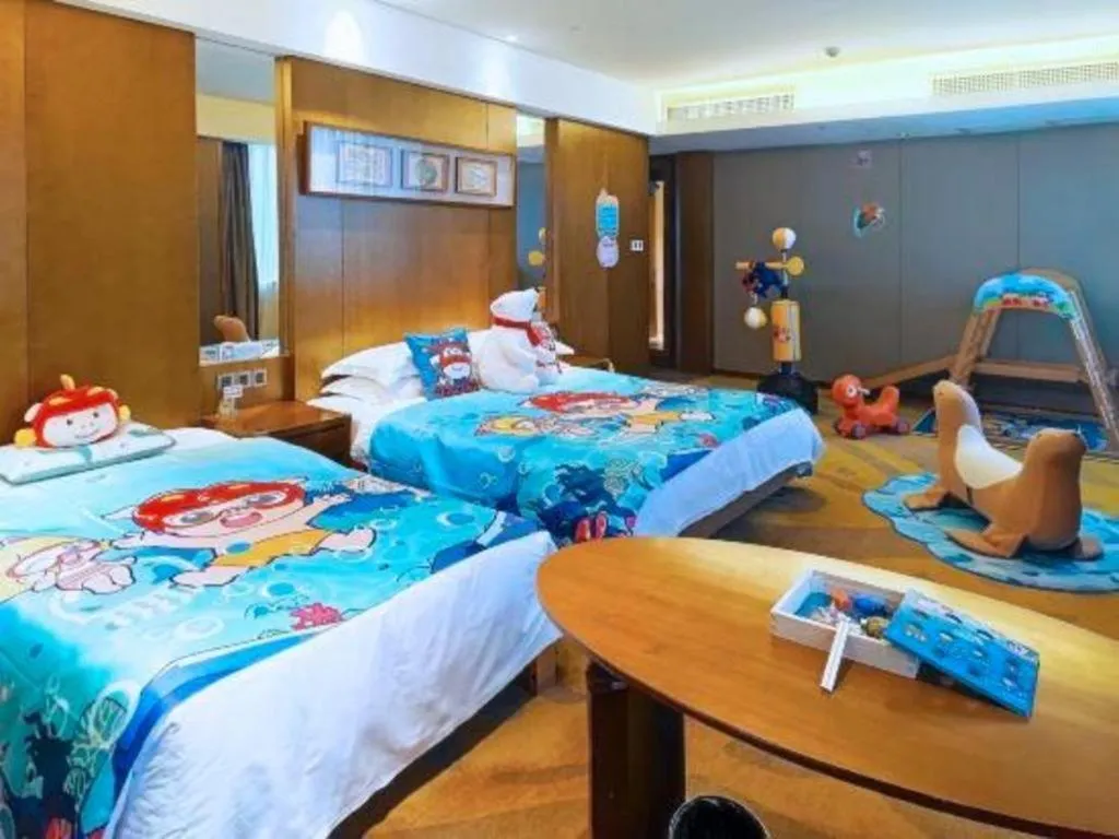 Bed in Wuhan Gleetour Hotel