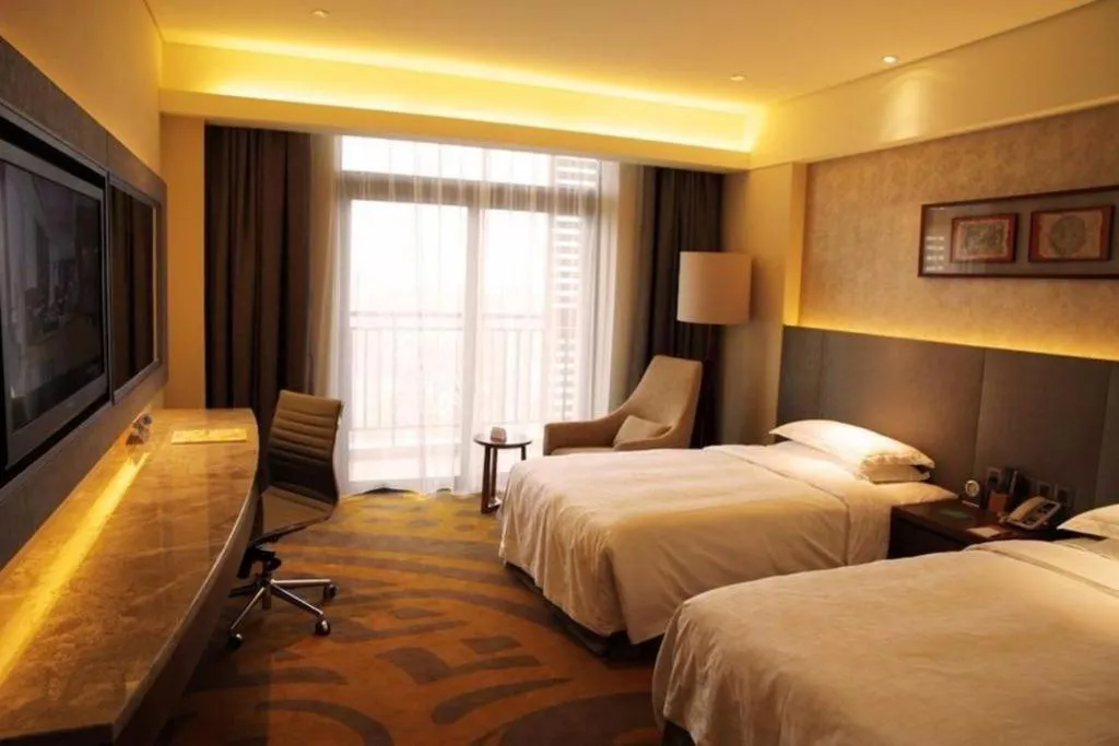 Bed in Wuhan Gleetour Hotel