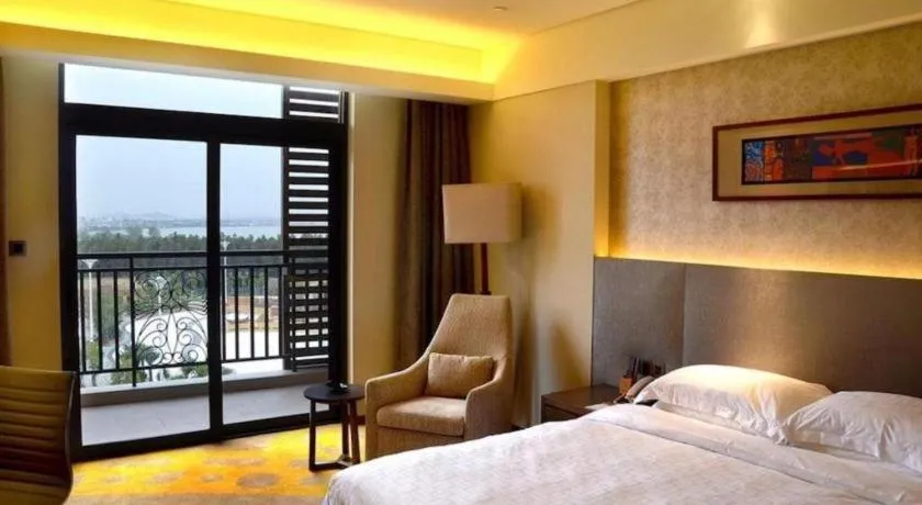 Bed in Wuhan Gleetour Hotel