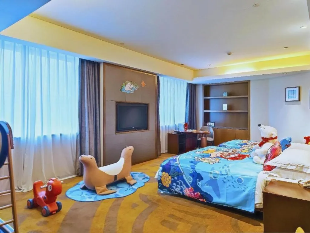 Bed in Wuhan Gleetour Hotel