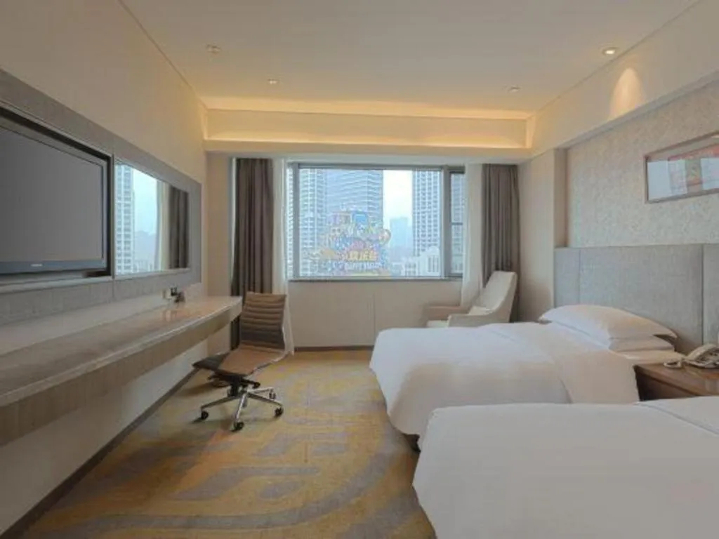 Bed in Wuhan Gleetour Hotel