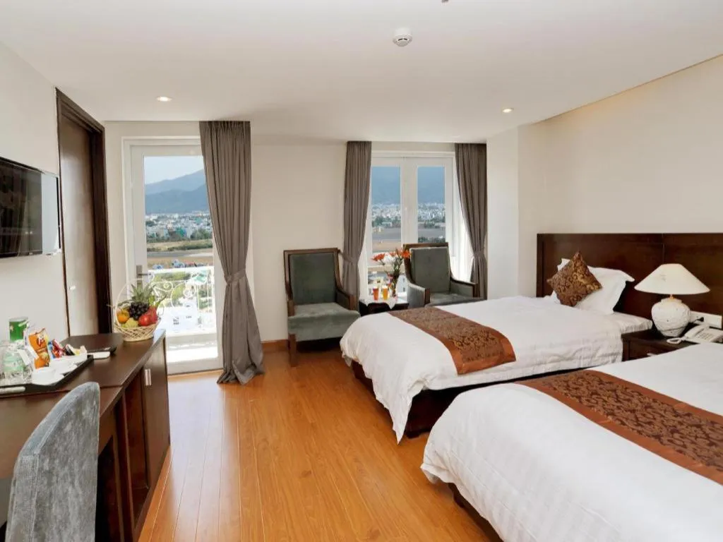 Bed in Hanoi Golden Hotel