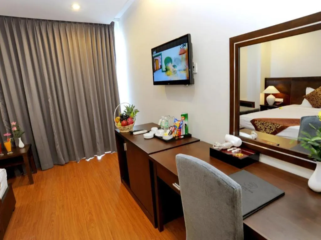 Bed in Hanoi Golden Hotel