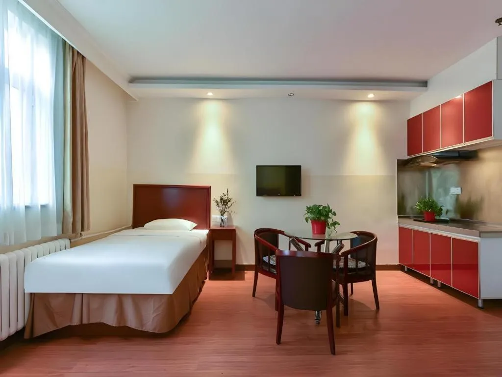 Bed in GreenTree Inn Beijing Fengtai Dongda Street Express Hotel