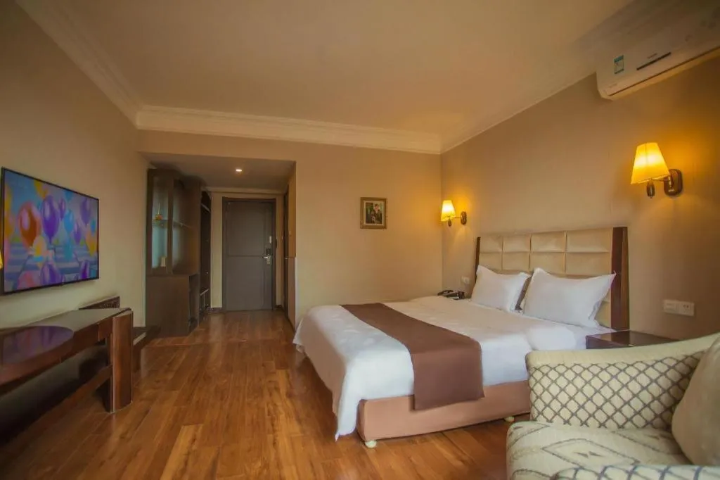 Bed in Anshan Camilla Business Hotel