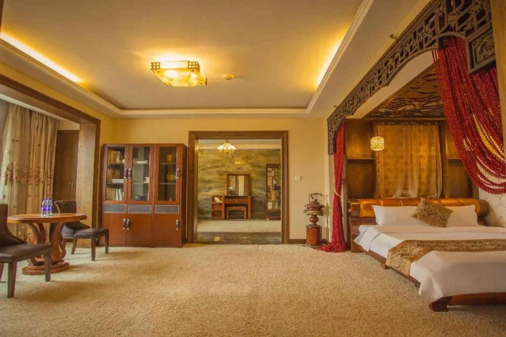 Bed in Anshan Camilla Business Hotel