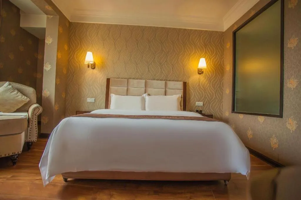 Bed in Anshan Camilla Business Hotel