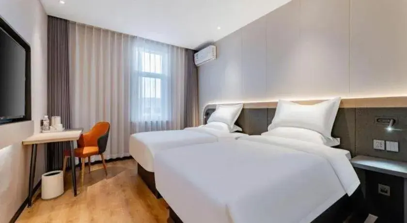 Bed in Jinjiang Inn Baotou Wenhua Road Bed in Jinjiang Inn Baotou Wenhua Road