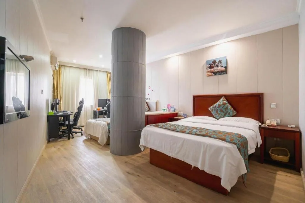 Bed in GreenTree Inn Wuxi Guangrui Road Hotel