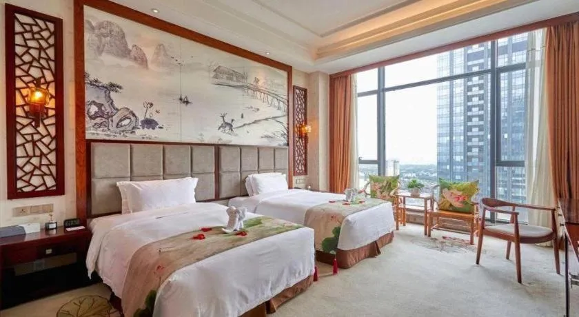 Bed in Eurasia Convention International Hotel