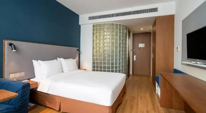 Bed in Holiday Inn Express Yangzhou City Center By IHG Bed in Holiday Inn Express Yangzhou City Center By IHG