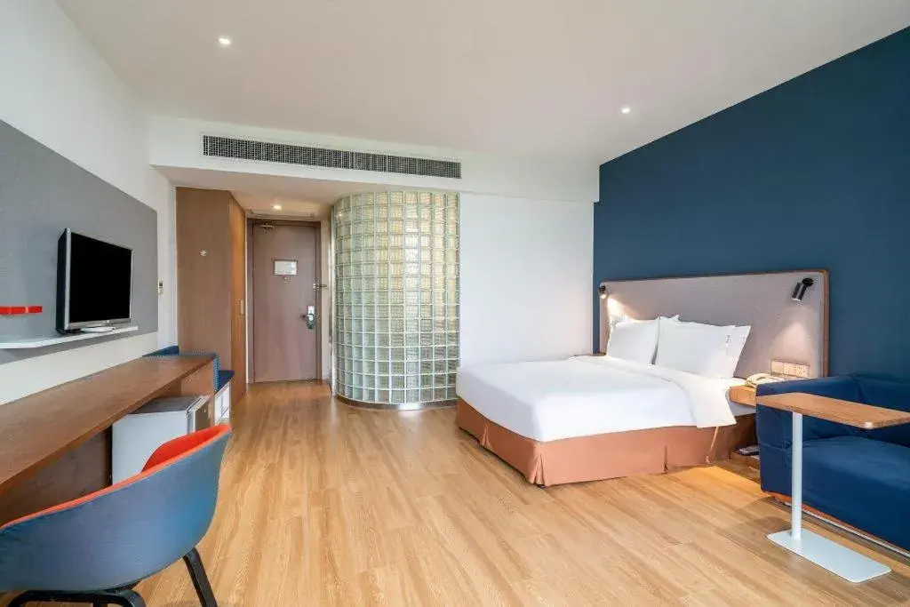 Bed in Holiday Inn Express Yangzhou City Center By IHG Bed in Holiday Inn Express Yangzhou City Center By IHG