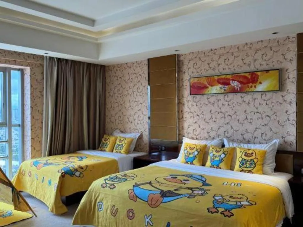 Bed in Xin Sheng Da Hong Sheng International Hotel