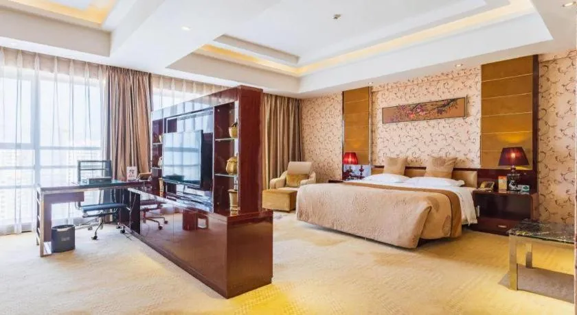 Bed in Xin Sheng Da Hong Sheng International Hotel
