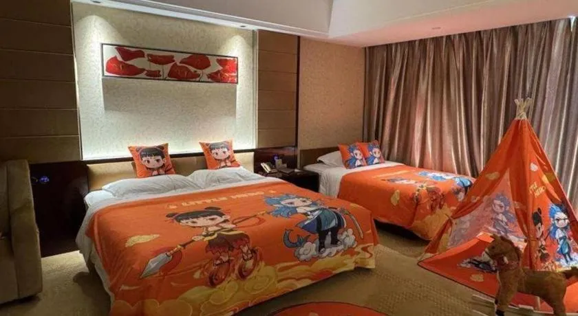 Bed in Xin Sheng Da Hong Sheng International Hotel