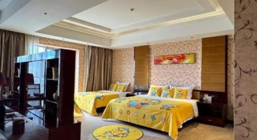 Bed in Xin Sheng Da Hong Sheng International Hotel