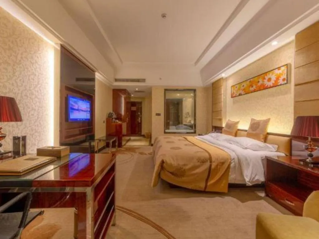 Bed in Xin Sheng Da Hong Sheng International Hotel