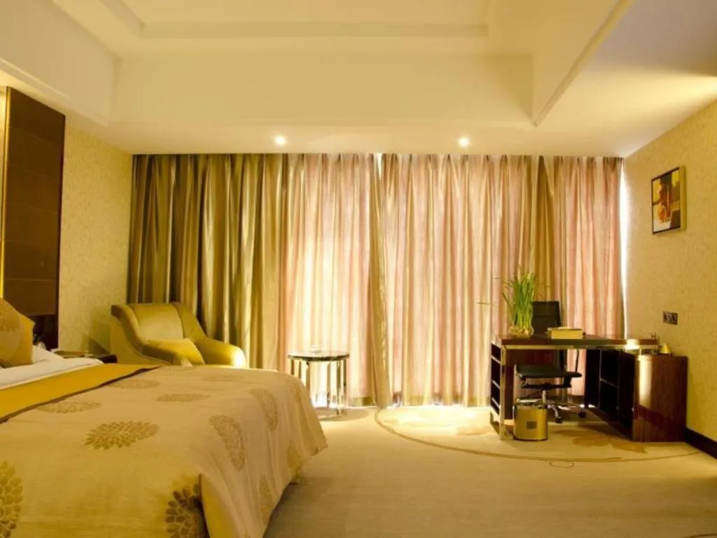 Bed in Xin Sheng Da Hong Sheng International Hotel