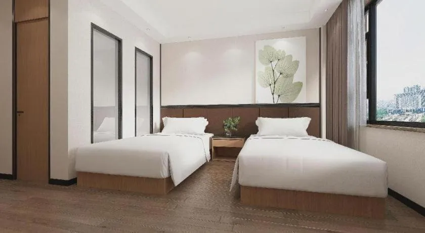 Bed in GreenTree Inn Puyang Pushang Huanghe Road
