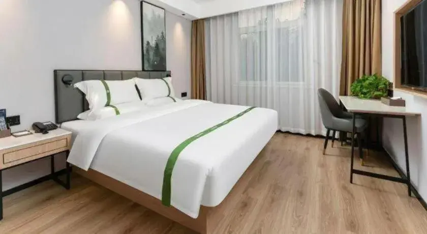 Bed in GreenTree Inn Puyang Pushang Huanghe Road Bed in GreenTree Inn Puyang Pushang Huanghe Road
