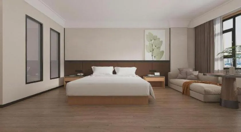 Bed in GreenTree Inn Puyang Pushang Huanghe Road