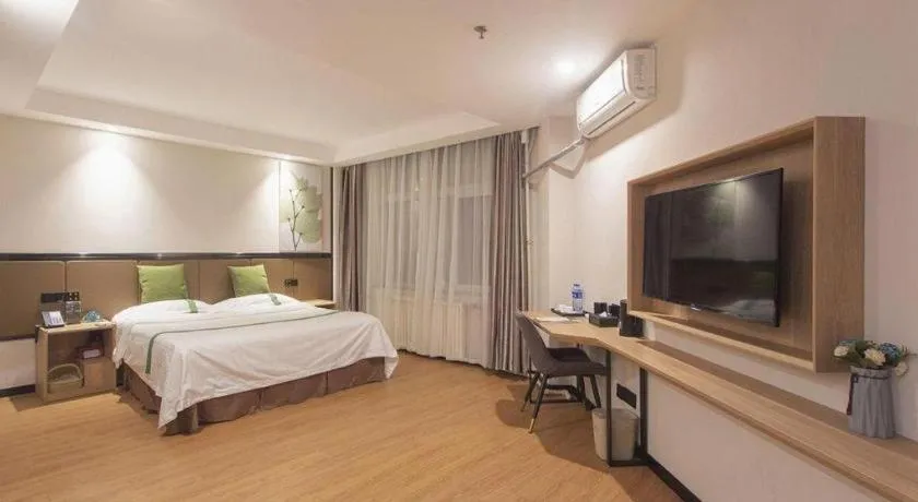 Bed in GreenTree Inn Puyang Pushang Huanghe Road