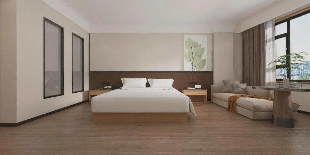 Bed in GreenTree Inn Puyang Pushang Huanghe Road