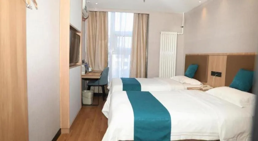 Bed in GreenTree Inn Beijing Shangdi East Anningzhuang Road Shell Hotel