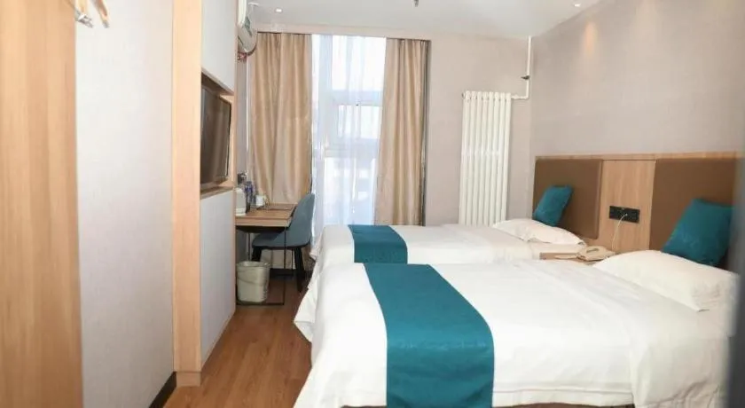 Bed in GreenTree Inn Beijing Shangdi East Anningzhuang Road Shell Hotel
