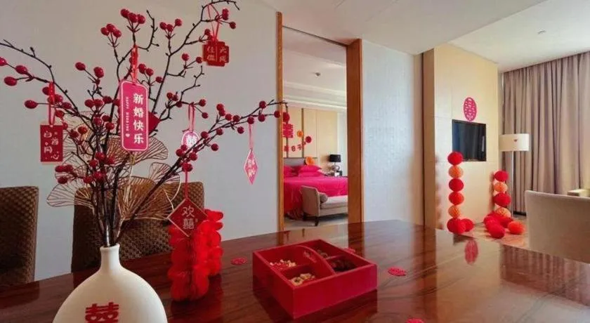 Bed in Grand Parkray Hangzhou Hotel