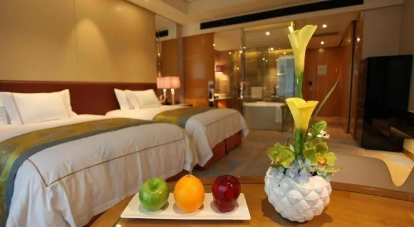 Bed in Grand Parkray Hangzhou Hotel