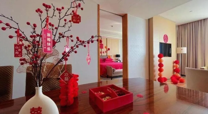 Bed in Grand Parkray Hangzhou Hotel