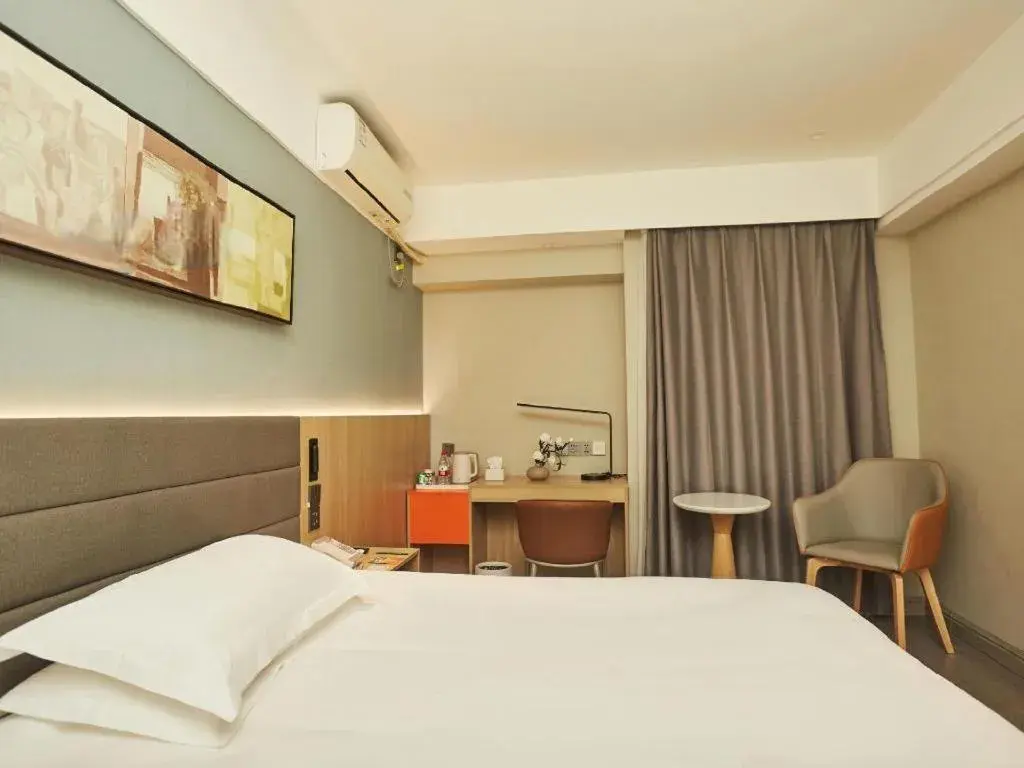 Bed in Jinjiang Inn Zhengzhou Railway Station Erqi Square Metro Station Bed in Jinjiang Inn Zhengzhou Railway Station Erqi Square Metro Station