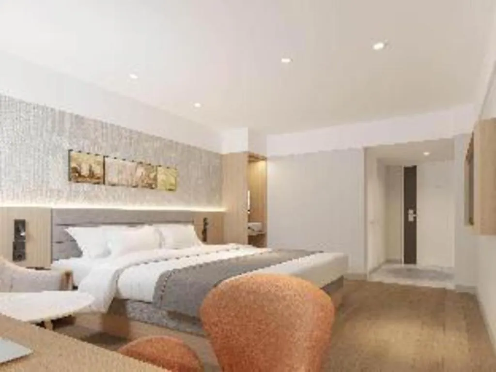 Bed in Jinjiang Inn Zhengzhou Railway Station Erqi Square Metro Station