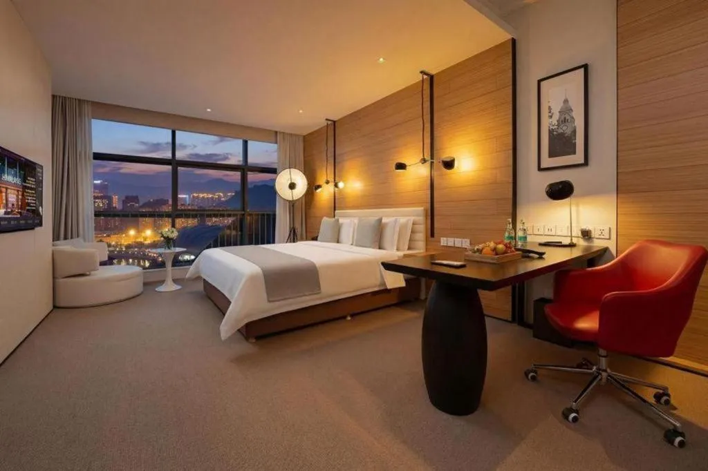 Bed in Himalayas Qingdao Hotel